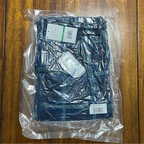 Perry Ellis Portfolio Mens Fleece Plaid Sleep Pant, Size L, New - Picture 2 of 6